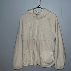 Tek Gear XL hooded sweater in Cream color.